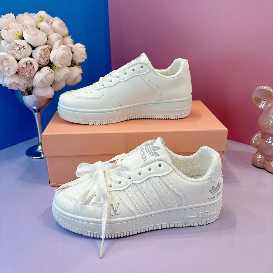 Giày Thể Thao Nữ TGG AJ389 Trắng Phối Dây Trắng Size 37