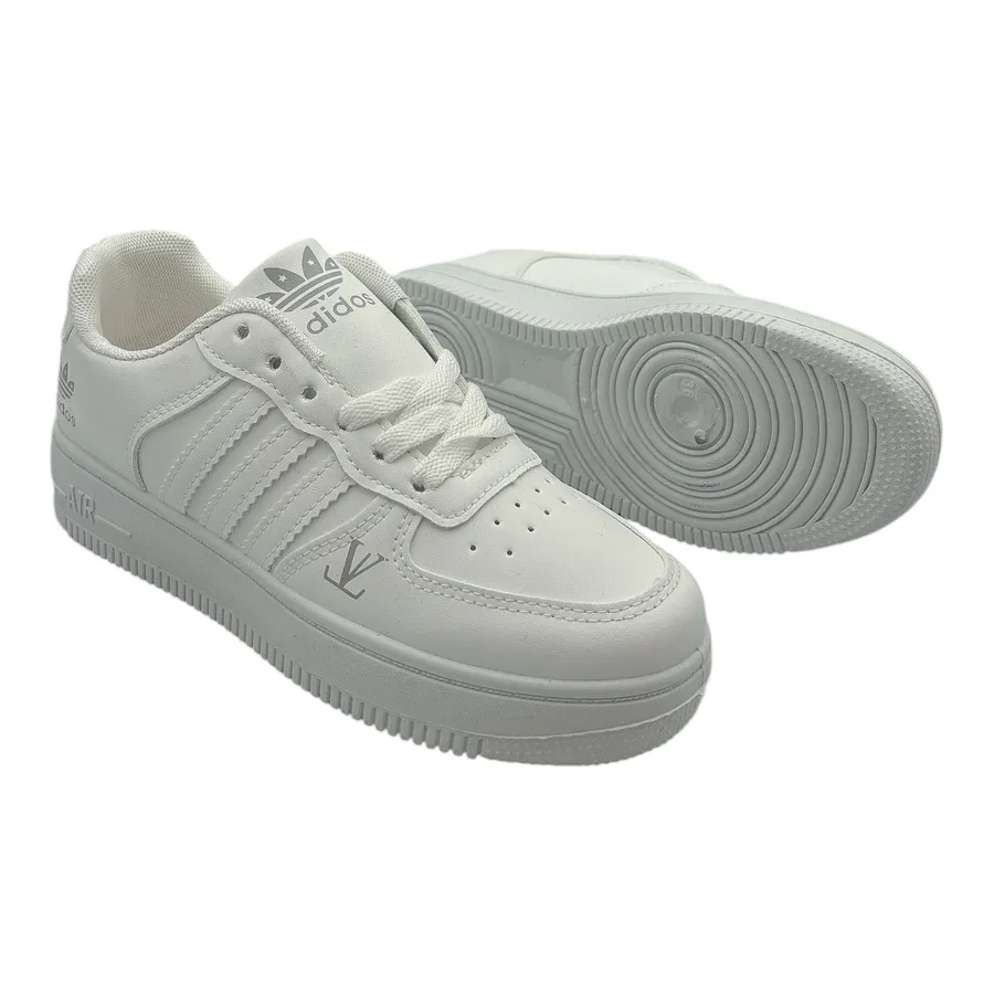 Giày Thể Thao Nữ TGG AJ389 Trắng Phối Dây Trắng Size 37