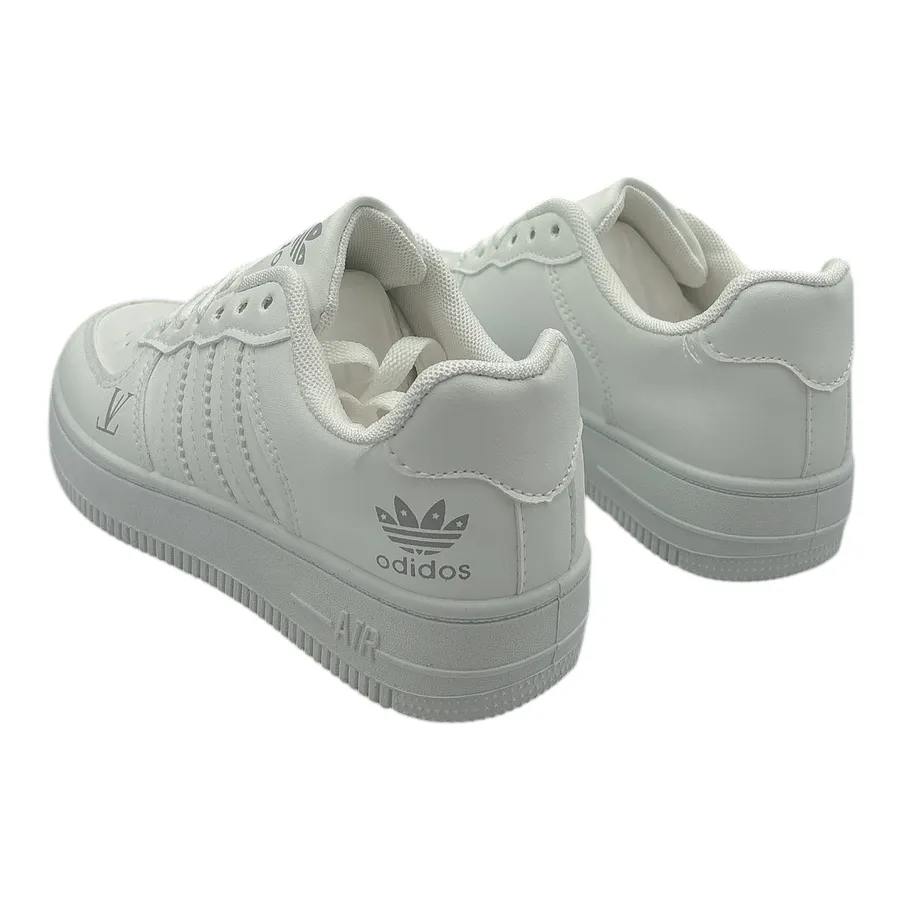 Giày Thể Thao Nữ TGG AJ389 Trắng Phối Dây Trắng Size 38