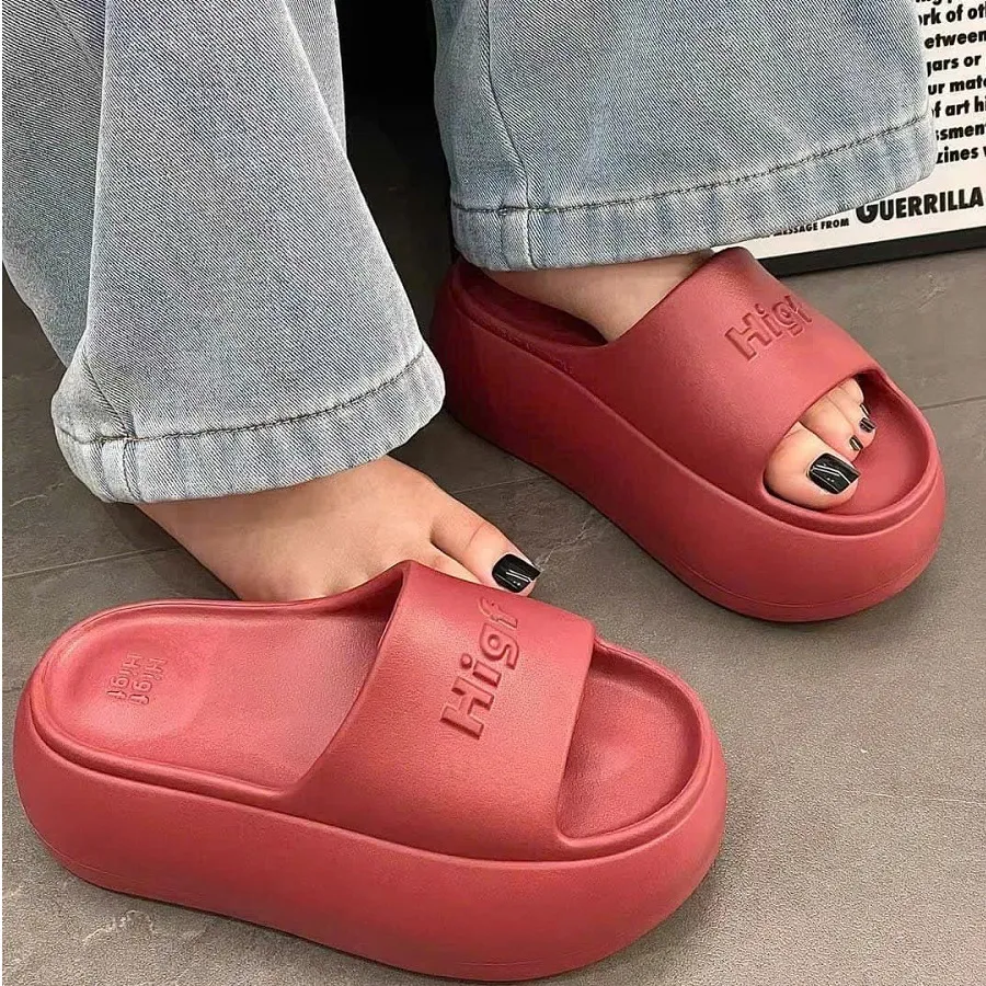 Dép quai ngang nữ TGG 2003 Higf màu đỏ size 35-36