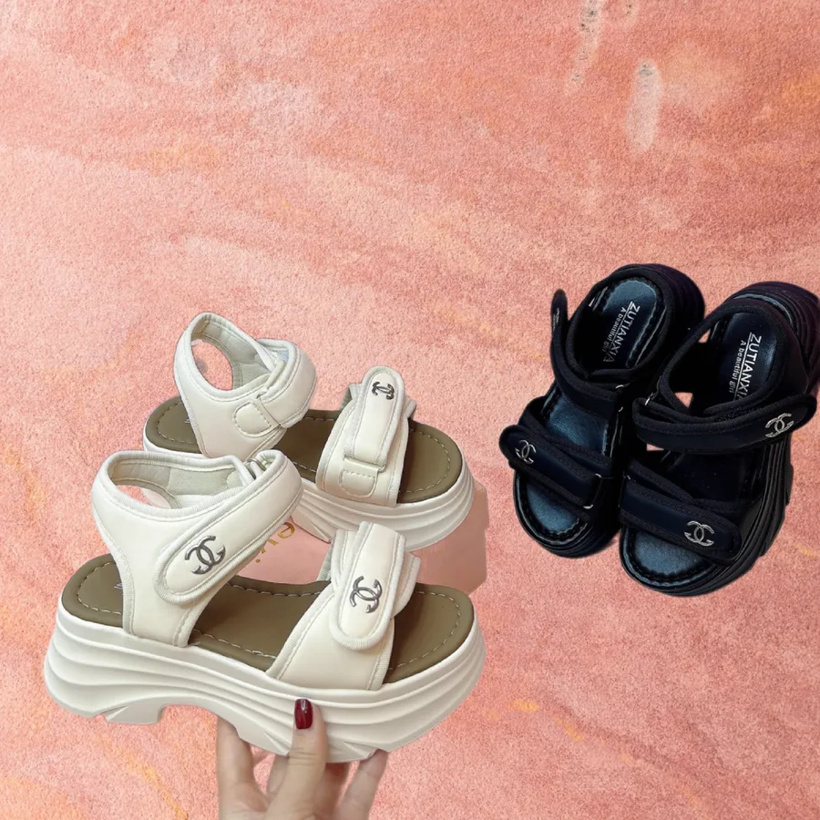 Dép Sandal Nữ TGG F607 Màu Đen Mềm Size 35